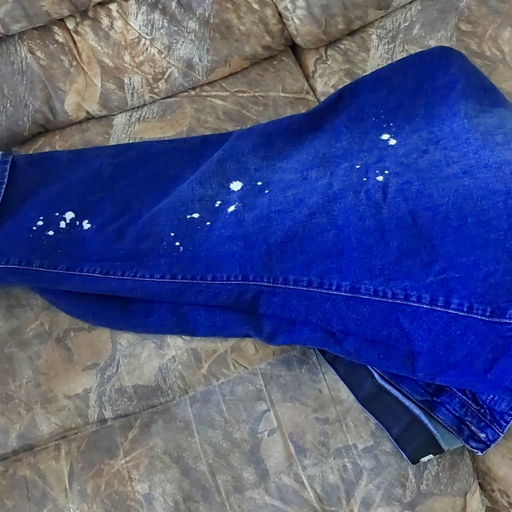 Brand new dark blue jeans